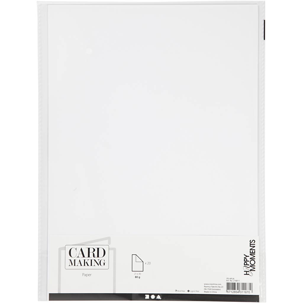 Creativ company papier wit a4 80gr, 20st.