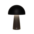 Anna's collection led tafellamp rond zwart 15x15x21cm draadloos inclusief usb kabel