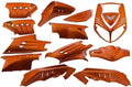 13-teiliges Edge-Kennzeichen-Set für Peugeot Speedfight 2 – orange-metallic