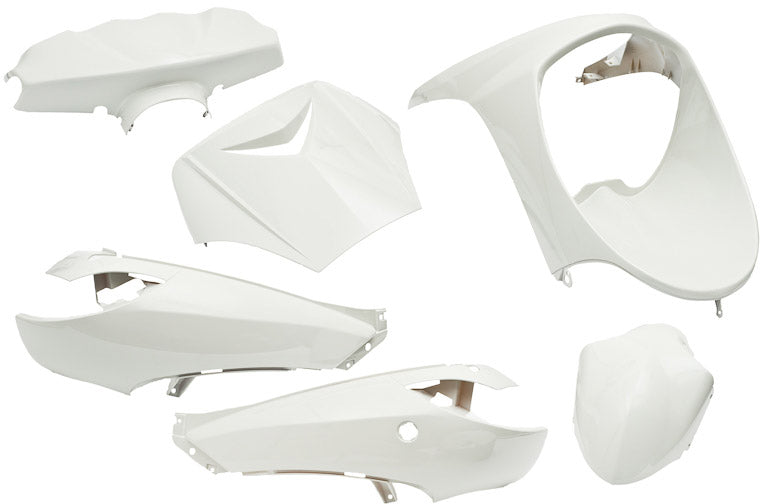 6-teiliges Kantenschutz-Set für Peugeot Vivacity bis Baujahr 2008 – Hochglanzweiß