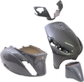 4-teiliges Kantenschutz-Set für Piaggio Zip Zip 2000 2T 4T ab Baujahr 2000 – Anthrazit