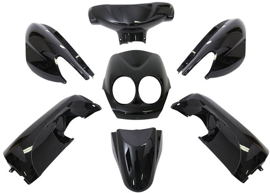 9-teiliges Edge-Platten-Set für Yamaha Neos (Baujahre 2008–2011), 2- und 4-Takt-Modelle, Metallic-Schwarz