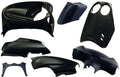 Edge plaatset 7-delig voor yamaha neo's van bouwjaar 2002 tot 2008 met digitale cockpick - metallic zwart