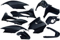 Edge plaatset 9-delig voor yamaha jog r mbk machg - metallic zwart