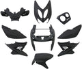 9-teiliges Kantenschutzplatten-Set für Yamaha Aerox bis 2014 – mattschwarz