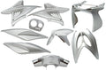 Edge plaatset 9-delig voor yamaha aerox tot bouwjaar 2014 - zilver metallic