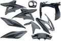 9-teiliges Kantenschutzplatten-Set für Yamaha Aerox bis 2014 – Carbon-Optik