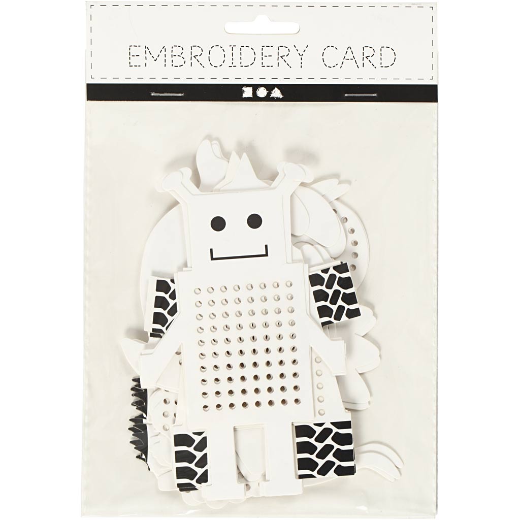 Creativ company borduurfiguren dieren en robots, 18dlg.