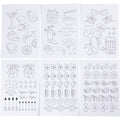 Https: www.cchobby.nl wateroplosbare-borduurvellen-decoratieve-dessins-a5-vel-148-5x210-mm-6-vel-1-doos