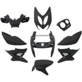 9-teiliges Kantenschutzplatten-Set für Yamaha Aerox bis 2014 – mattschwarz