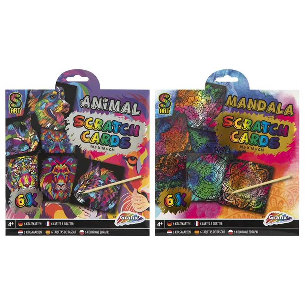 Rubbelkarten der Creative Craft Group, 6 Stück – Mandala