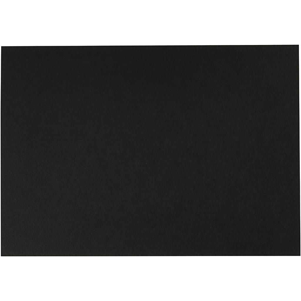 Creativ company aquarelpapier zwart a4 300gr, 10 vellen