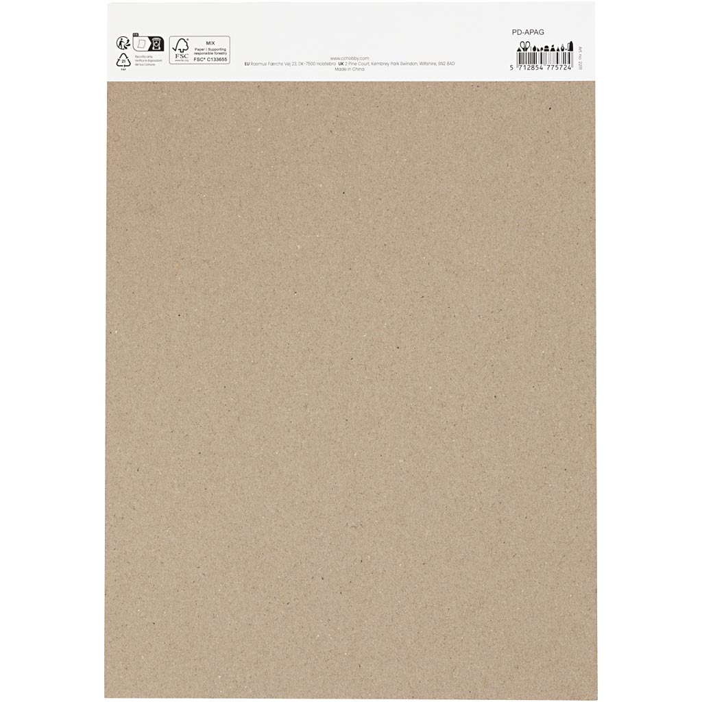 Creativ company aquarelpapier zwart a4 15 vel - creatief tekenpapier.