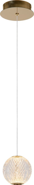 Lucide cintra - hanglamp - ø 14 cm - led - 1x5,7w 2700k - transparant