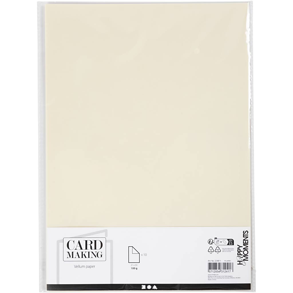 Creativ company vellumpapier a4 off-white, 10 vellen