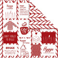 Design papier, breiwerk, vel 30,5x30,5 cm, 180 gr, 5 vel 1 doos