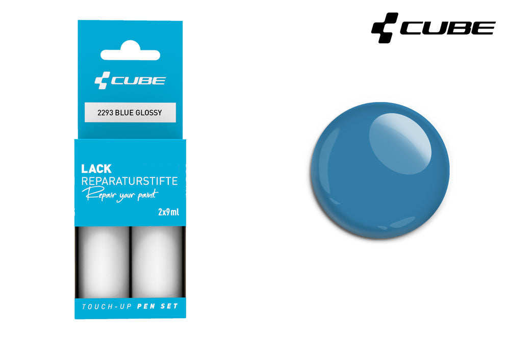 Cube touch-up pen set blue glossy | #2335