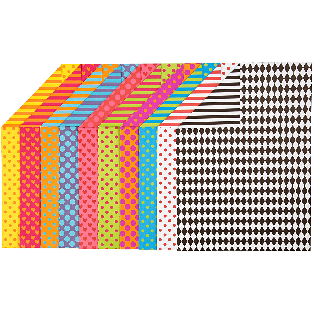 Creativ company creotime patroonkarton 21 x 29,7 cm 20 stuks multicolor