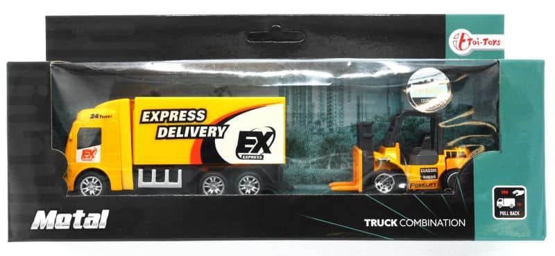 Toi-Toys Metall-Reibungsarbeitsfahrzeug, 2-teilig.