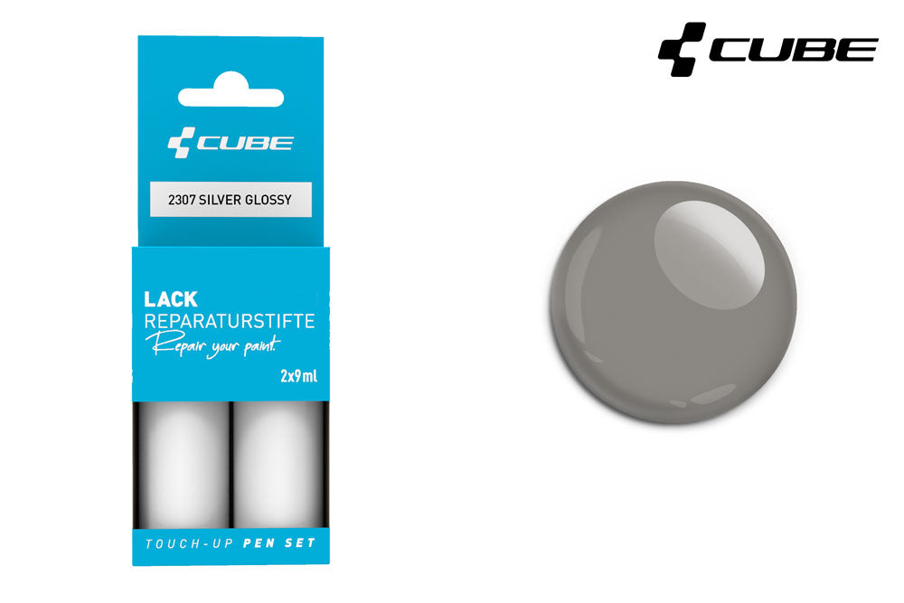 Cube touch-up pen set grey glossy
