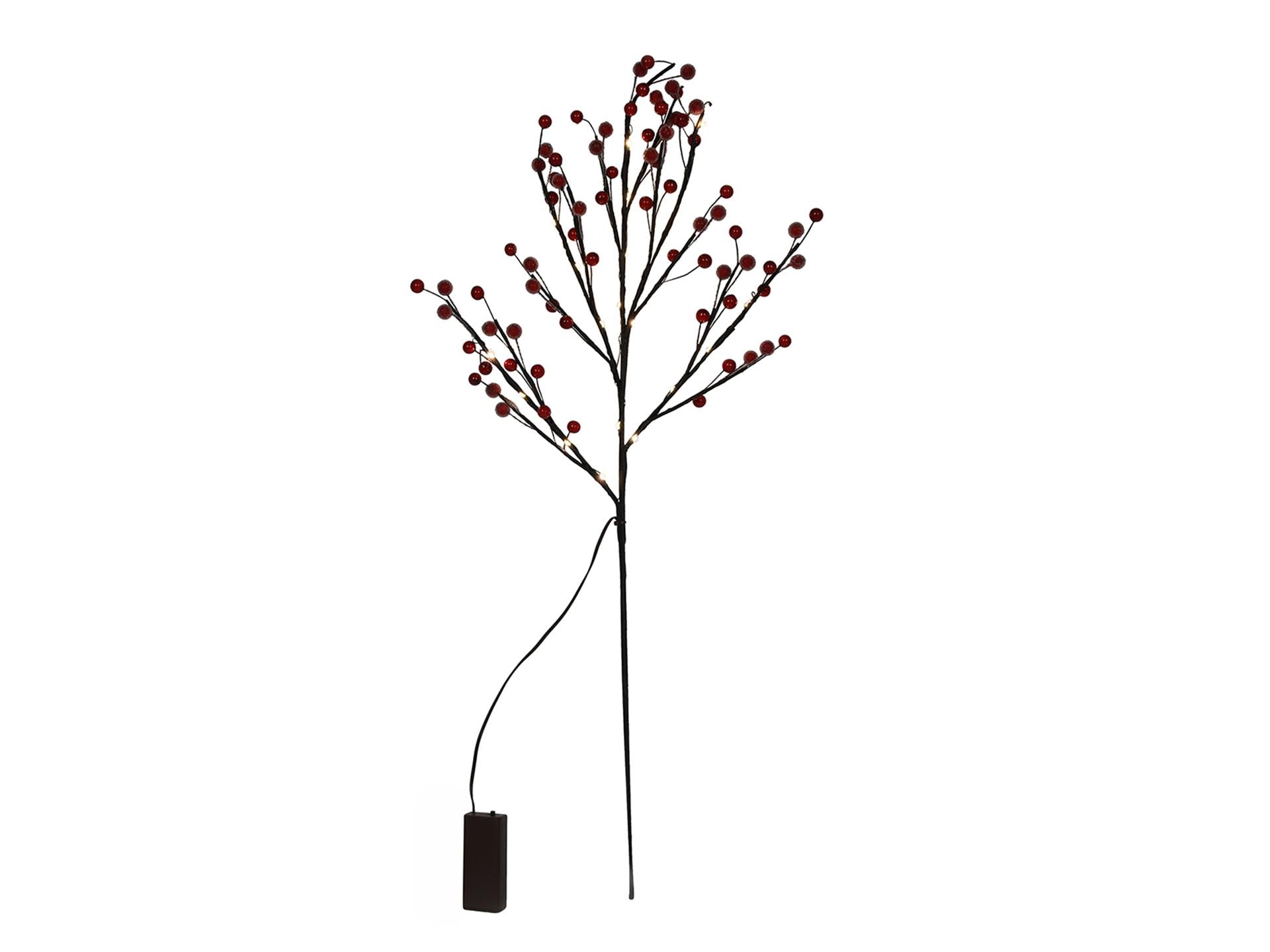 Svenska living kunsttak 'frosted berry' 20led 75cm