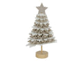 Svenska living kerstboom 16cm vilt beige wit
