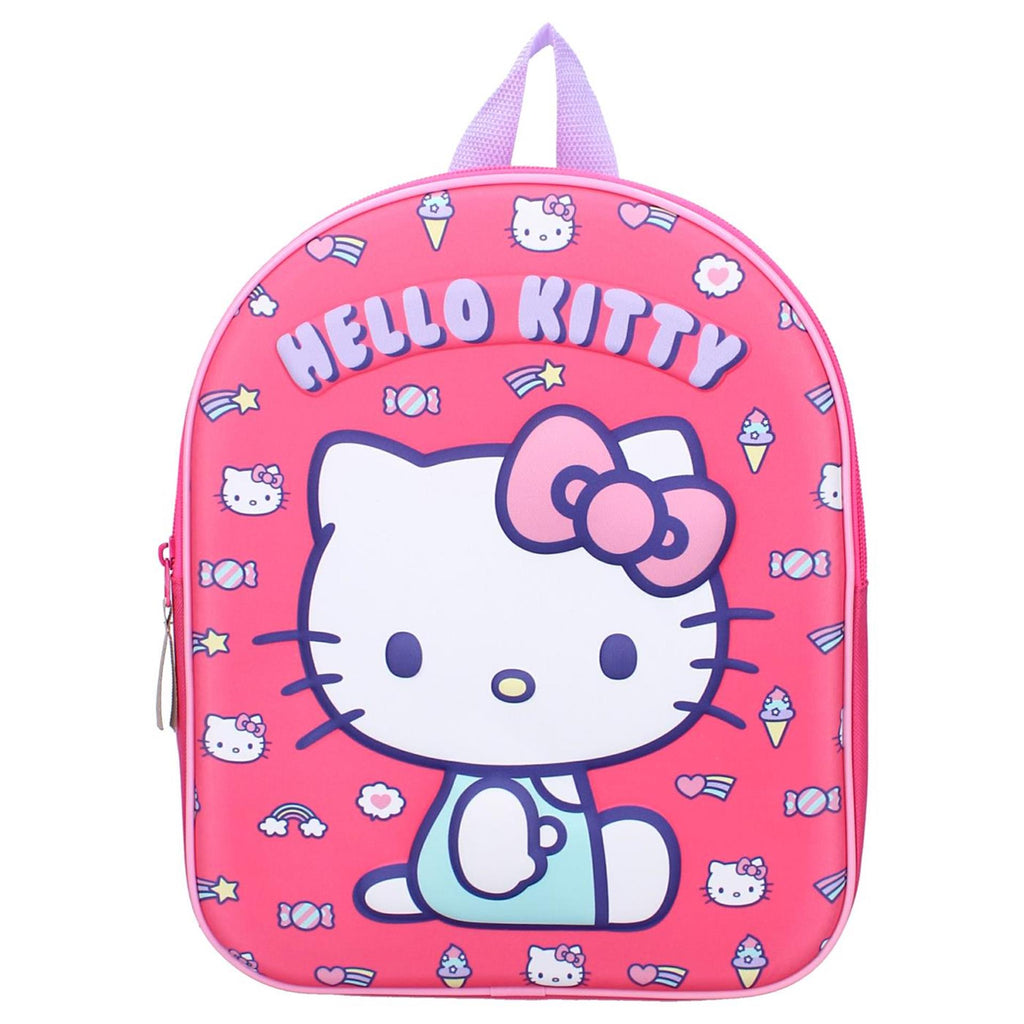 Vadobag rugzak hello kitty 32x26x11cm roze