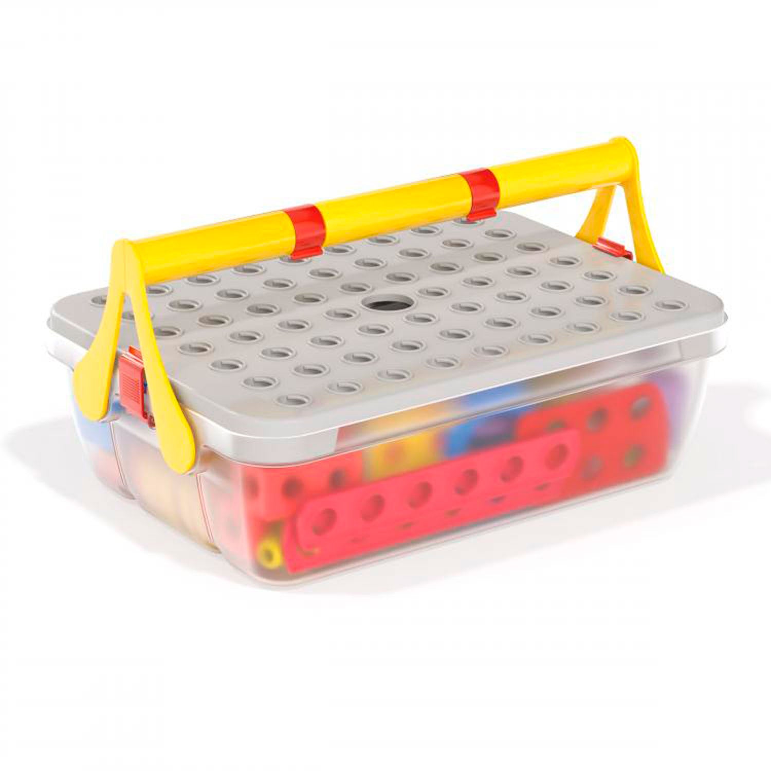Quercetti tecno jumbo met opopslagbox, 84dlg.