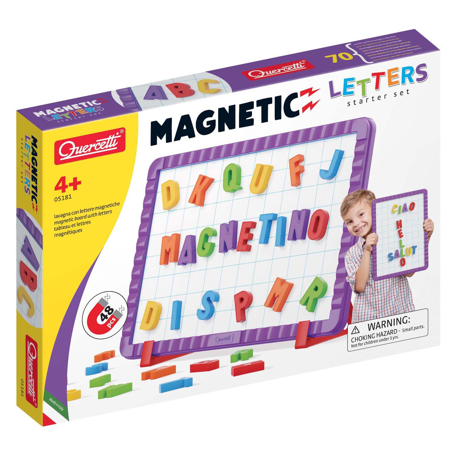 Quercetti Magnettafel Grundbuchstaben