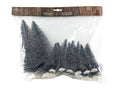 Svenska living mini kerstboompjes voor kerstdorp oa scenes pak a 16 stuks (exclusief plateau)