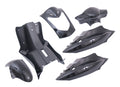 7-teiliges Edge-Sitzset für Kymco Agility 10- und 12-Zoll-Pferde mit einteiligem Zweisitzer-Sitz – Metallic-Schwarz