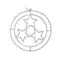 Svenska living led kersthanger ring sterren zwart 50cm