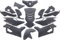 14-teiliges Kantenschutz-Set für Peugeot Speedfight 4 – mattschwarz