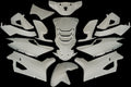 Edge plaatset 14-delig voor peugeot speedfight 4 - glanzend wit