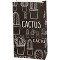 Papieren zakken, cactus, h: 21 cm, afm 6x12 cm, 80 gr, 8 stuk 1 doos