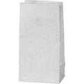 Papieren zakken, h: 17 cm, afm 6x9 cm, 120 gr, zilver, 8 stuk 1 doos