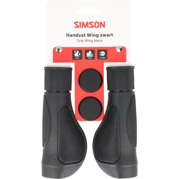 Simson Flügelgriffe schwarz