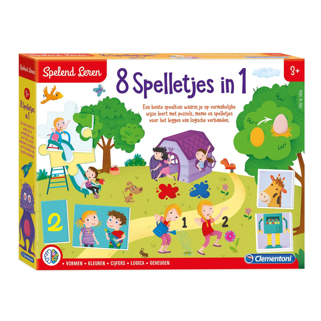 Clementoni Spielen und Lernen – 8 Spiele in 1