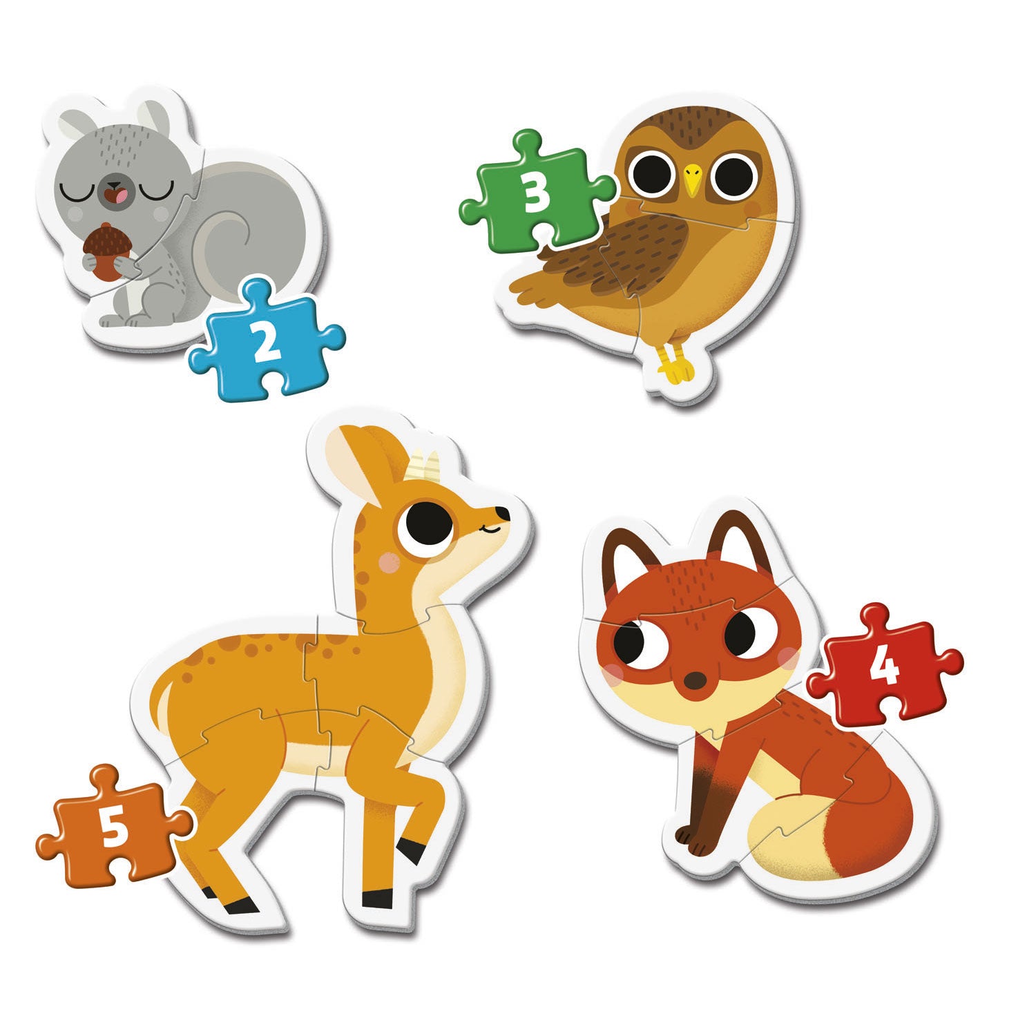 Clementoni Meine ersten Puzzles – Waldtiere