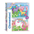 Clementoni brilliant puzzel eenhoorn, 2x20st.