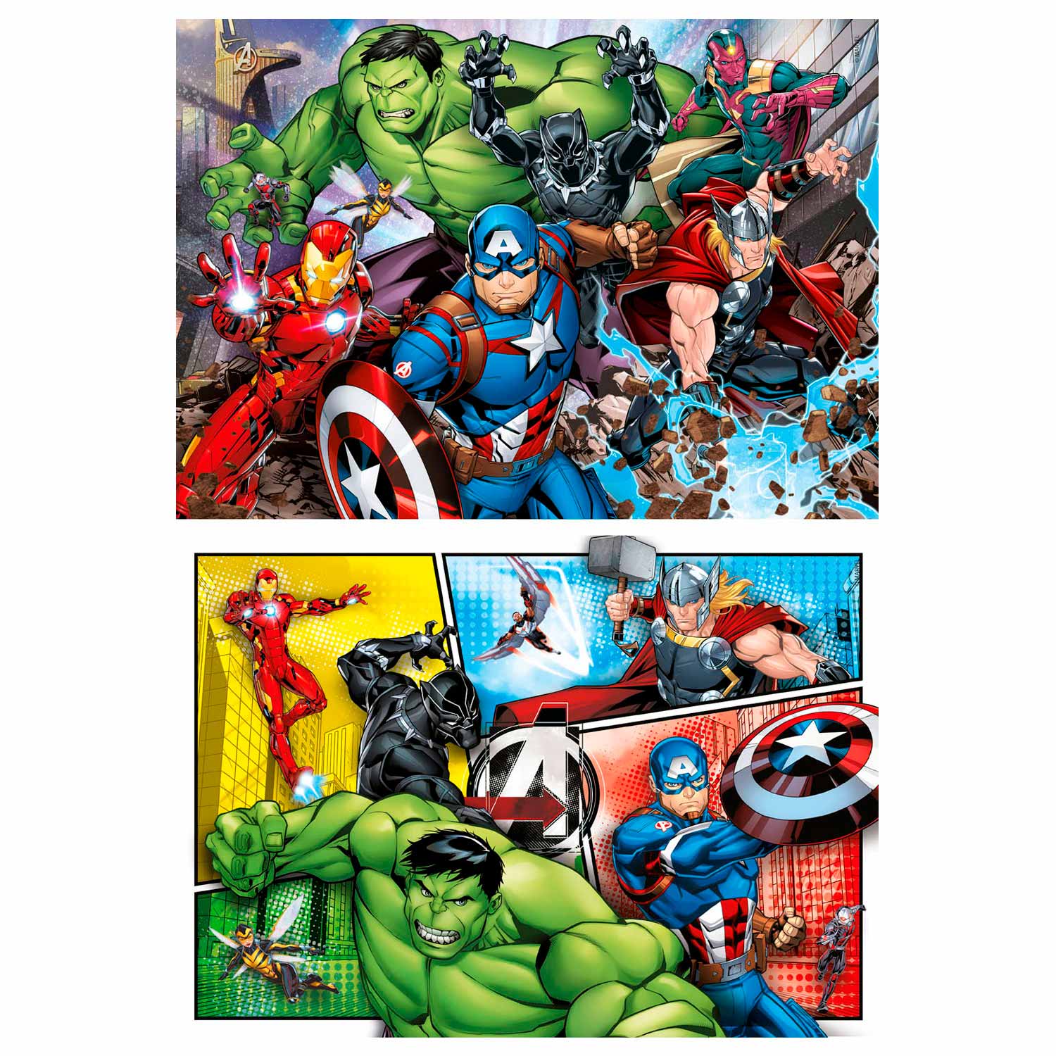 Clementoni Puzzle The Avengers, 2x60 Teile.