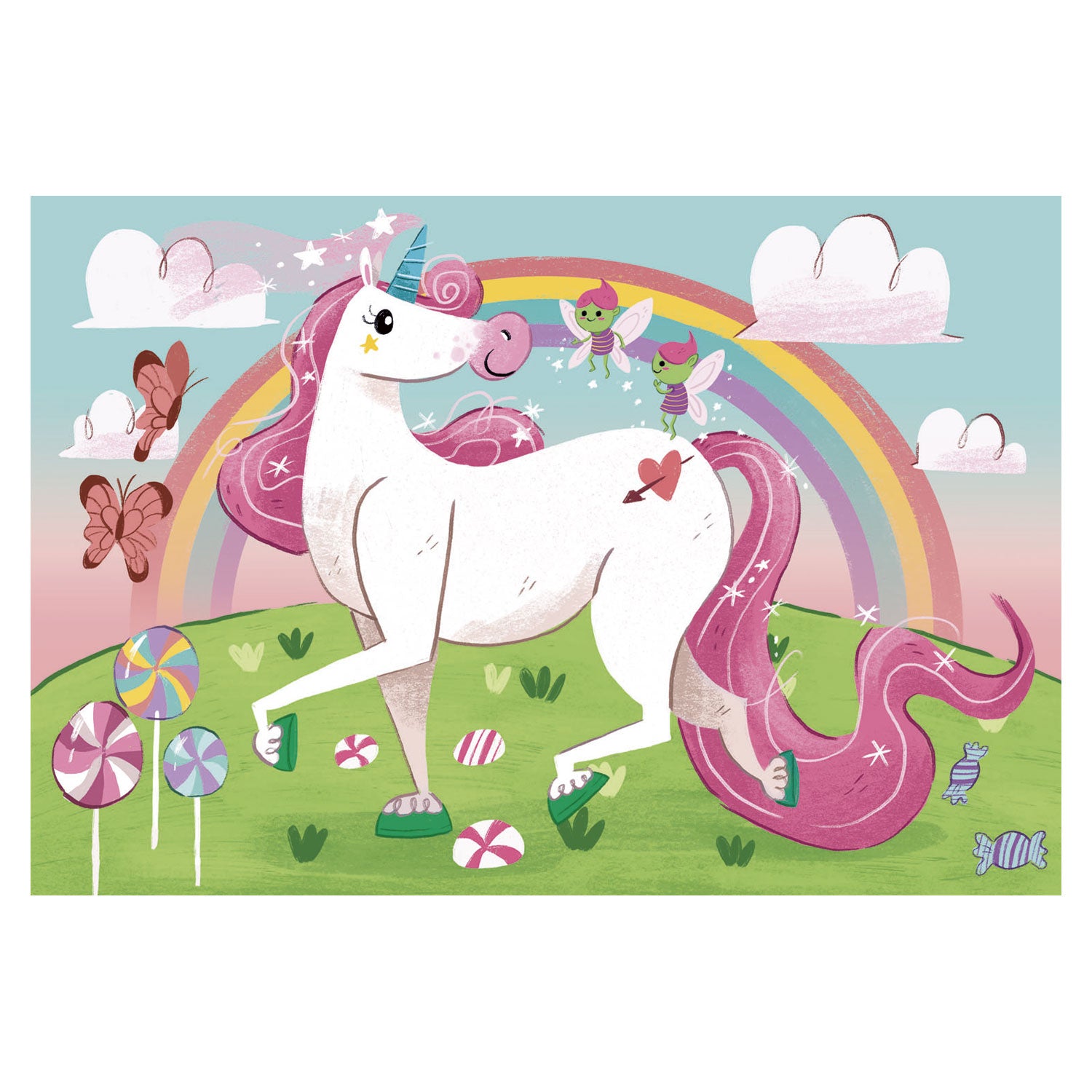 Clementoni Einhorn-Puzzle, 104 Teile.