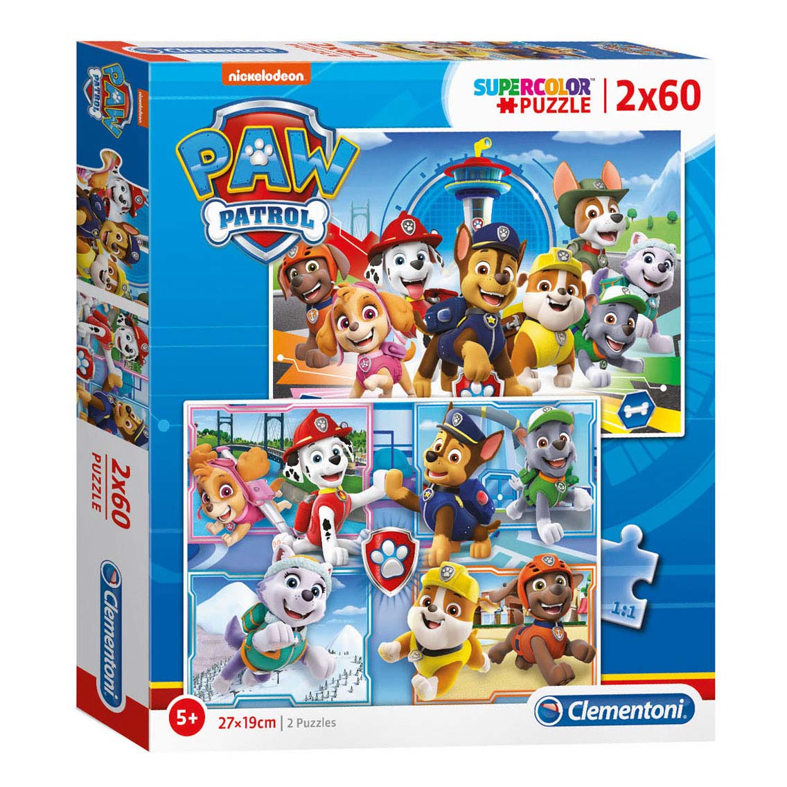Clementoni Puzzle Paw Patrol, 2x60 Teile.