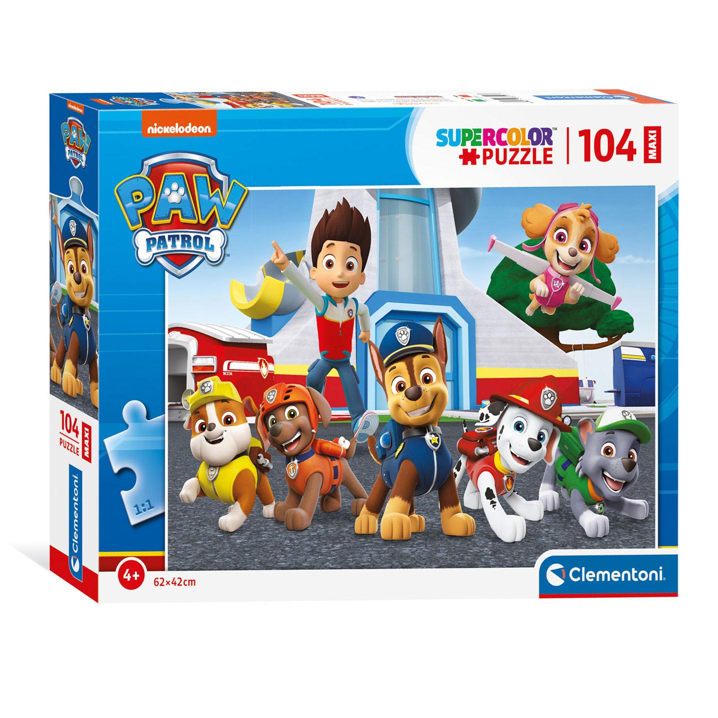 Clementoni Maxi Puzzel Paw Patrol, 104.