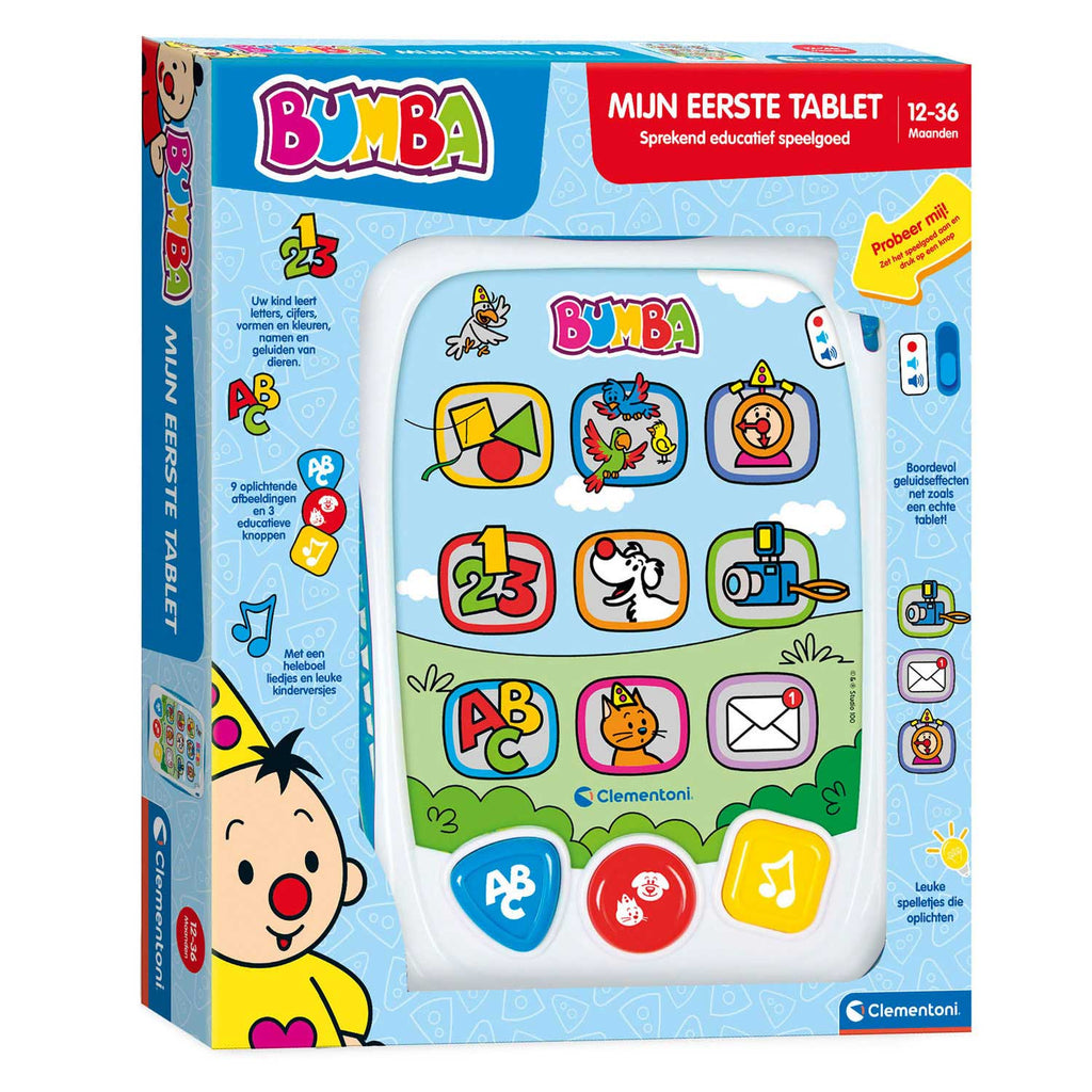Clementoni - bumba - pratende abc tablet - interactief speelgoed - taalontwikkeling - vanaf 1 jaar