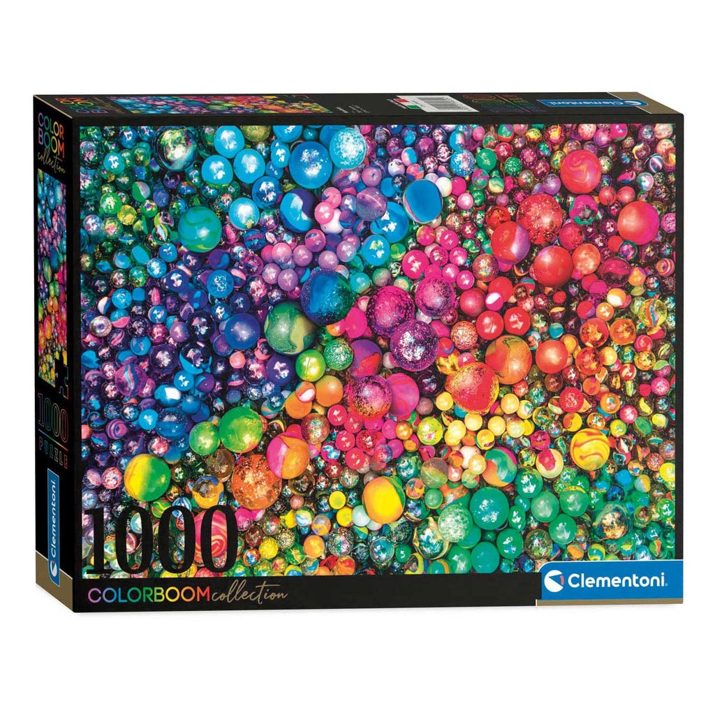 Clementoni Colorboom Puzzle Murmeln, 1000 Teile.
