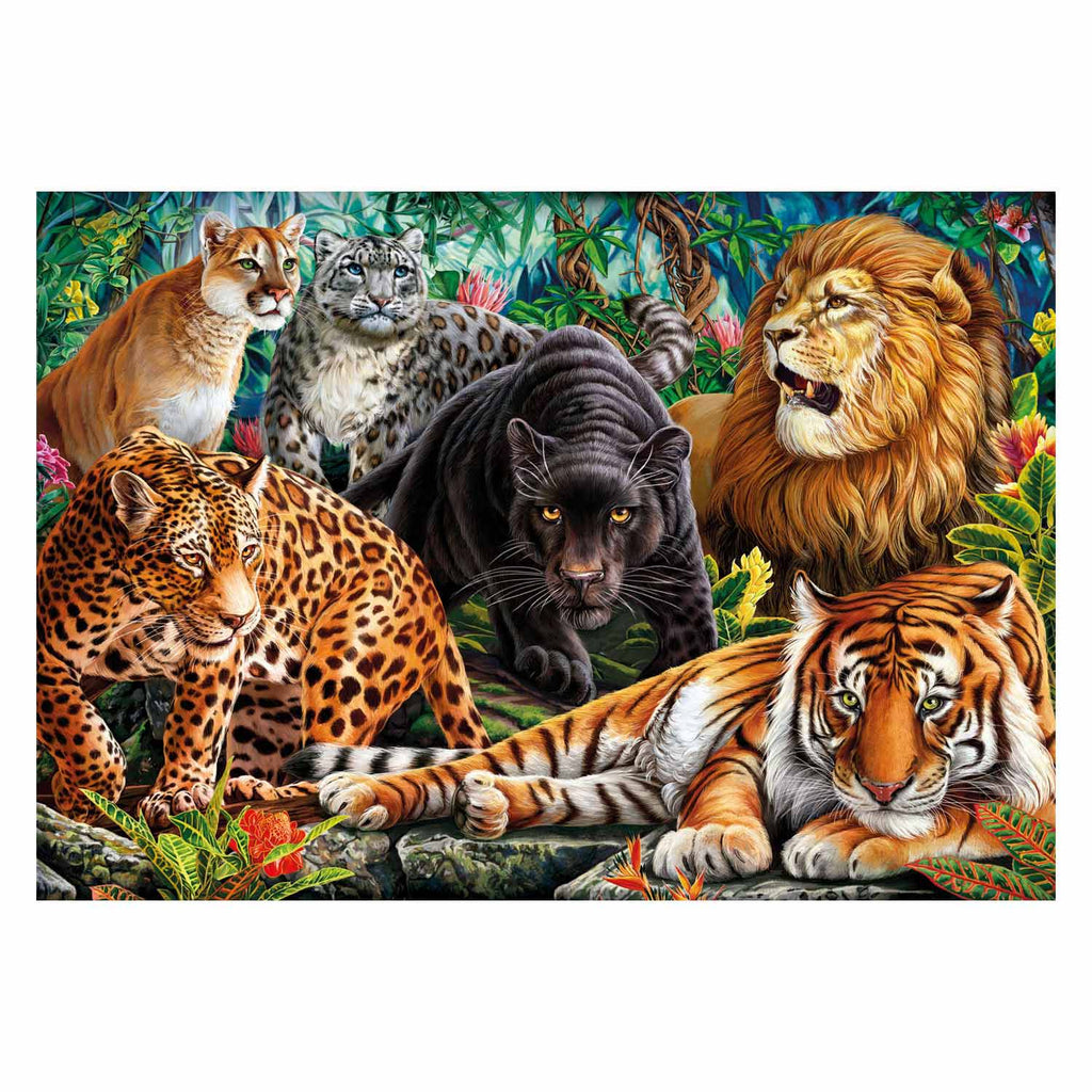 Clementoni Puzzle Wildkatzen, 500 Teile.