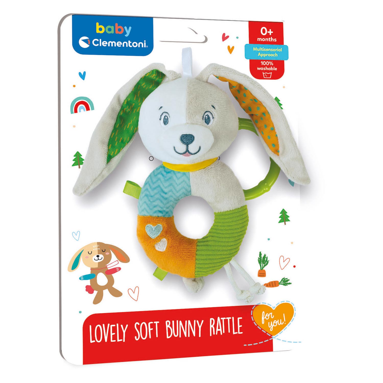 Clementoni Baby - Plüschrasselhase