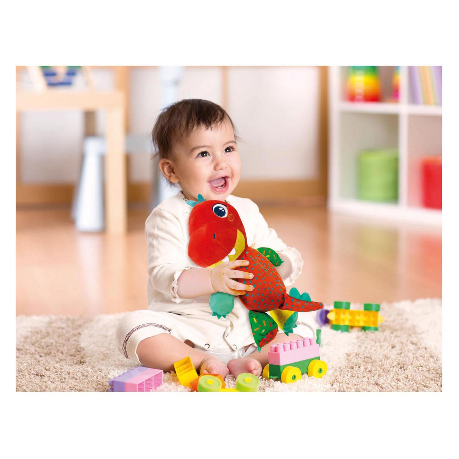 Clementoni baby my little dino knuffel + geluid