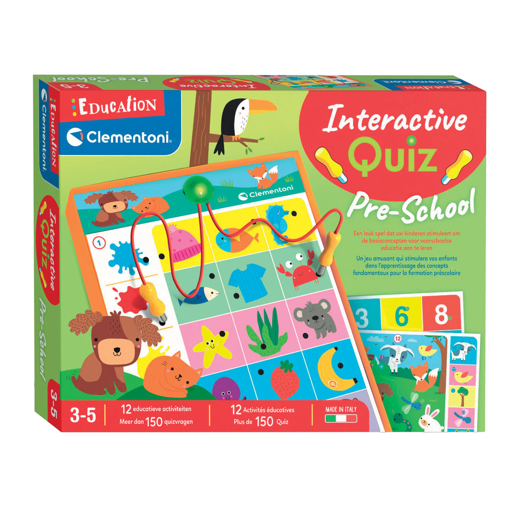 Clementoni Education interaktives Quiz Vorschul-Lernspiel